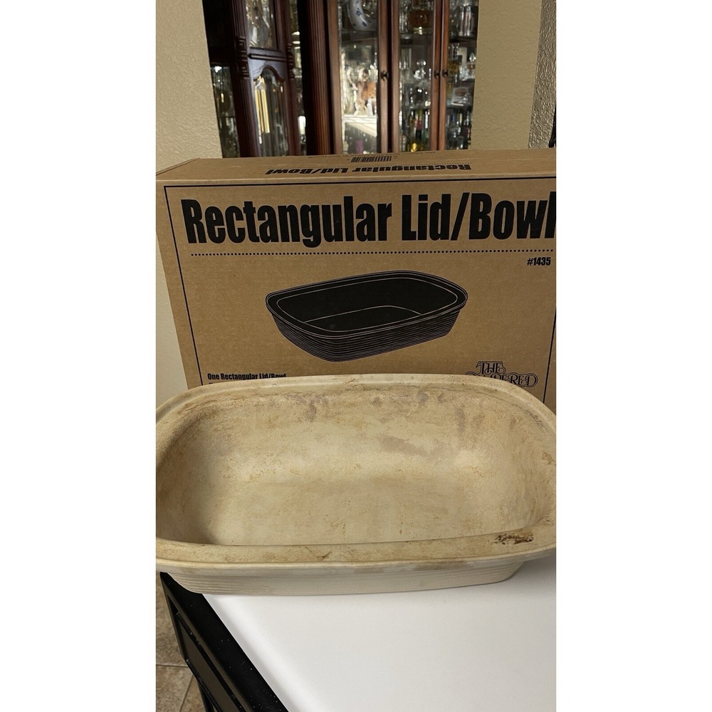 Pampered Chef Family Heritage Stoneware Rectangular Baker #1435 w/ Box‎